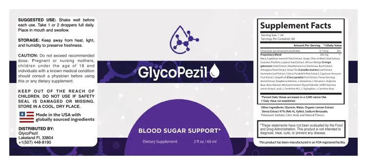 Glycopezil supplement bottle reviews